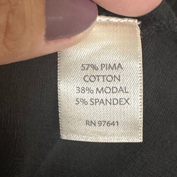 Pure Jill Stretch Open Front Black Cardigan - Picture 3 of 8